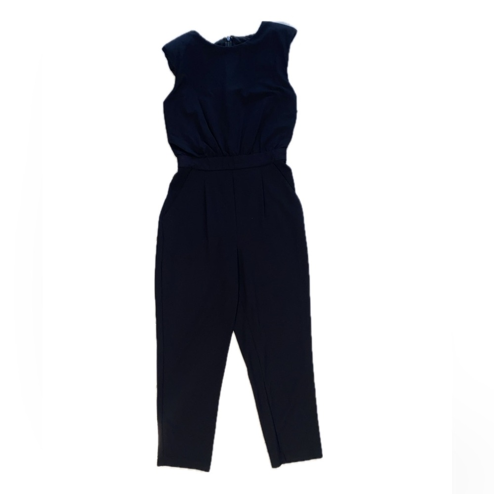 Express Black Sleeveless Jumpsuit
